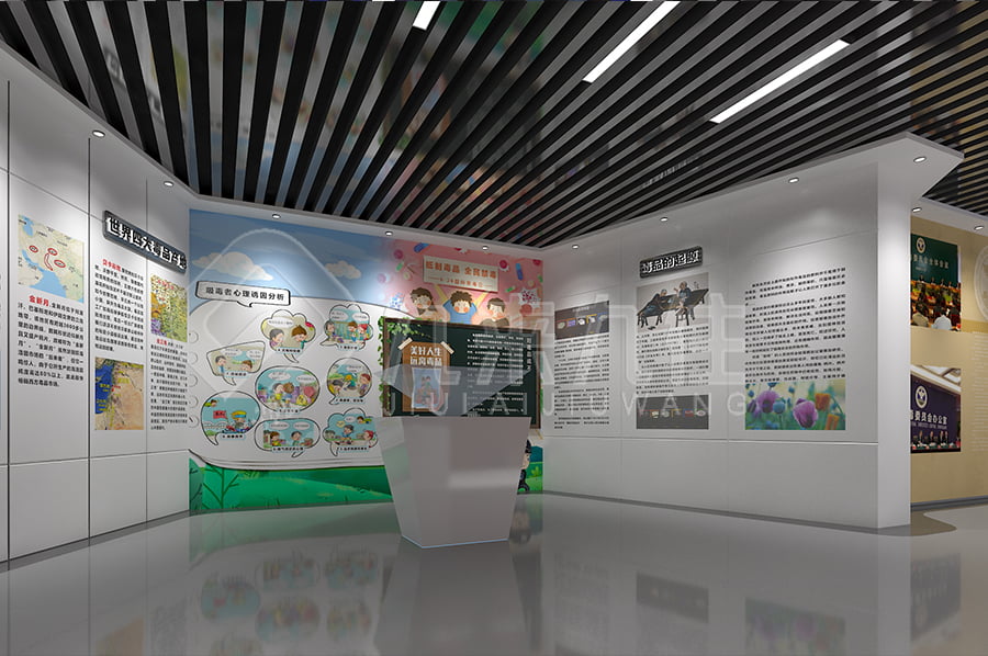 毒品預防教育基地，未成年禁毒教育展廳，禁毒展館，實施方案