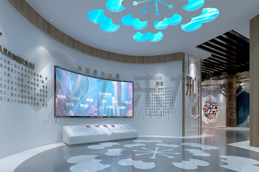 道德與法制宣傳基地，法治文化主題基地設(shè)計布局，公安局普法宣傳展廳平面設(shè)計