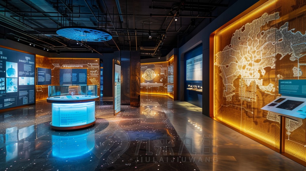 最新博物館設(shè)計方案，多媒體博物館建設(shè)-效果圖、平面圖-展廳方案策劃公司